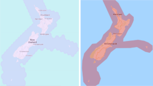 Satellite coverage for Spark and OneNZ